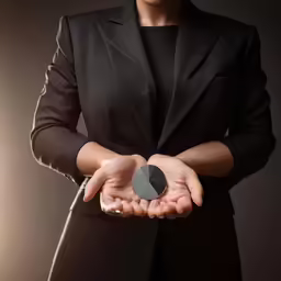 a person with their hands on the floor holding onto a black diamond