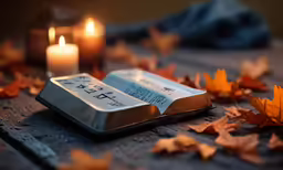 some candles are next to an aluminum container