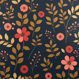 the floral design is on this fabric