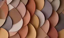 many colorful and large circles in different colors