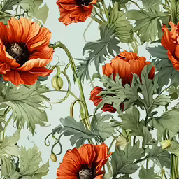 there are many different flowers growing on this wall