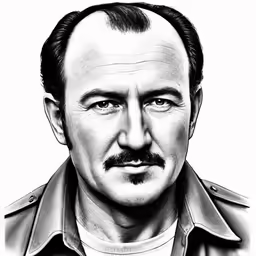 a pencil drawing of an image of a man