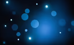 blue lights in the dark near one another