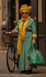 a person is walking and holding their bicycle