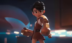 there is a figure of a cartoon woman