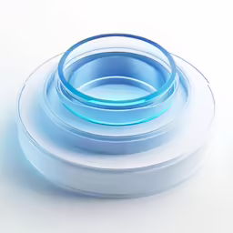 an abstract rendering of several plastic bowls on top of each other