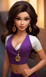 a woman is wearing some elegant clothing