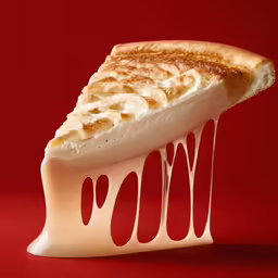 a piece of pie is covered with white icing