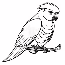 an amazon parrot sitting on top of a tree branch