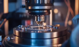 a closeup of a metallic object with lots of gear