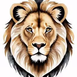 an artistic photo of a lion head