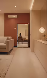 a chair that is sitting on top of a carpet