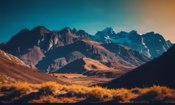 a landscape view from the edge of the mountains