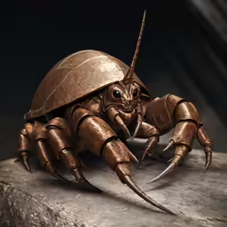 a close - up image of a crab on a rock