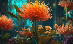 a bunch of flowers that are next to each other,an arrangement of wild flowers and leaves are in bloom