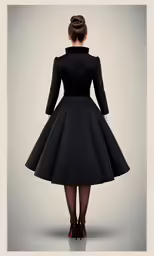the woman is standing in front of a gray background