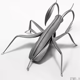a metal object with two long arms