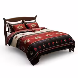a bed with a pillow on top of it