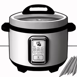 an image of an electric pot and spoon