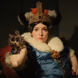 woman in a regal looking like a fairy