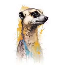 a close up of a animal on a white background