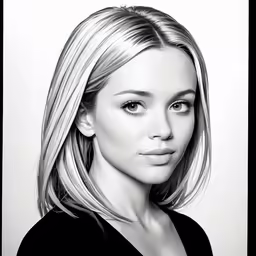 an illustration of a beautiful young woman