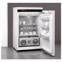 an open refrigerator with food and drinks in it
