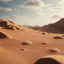 a wide expanse of sand in a desert