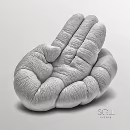 a hand with one fingers outstretched out
