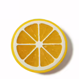 an orange sliced into pieces on a white background