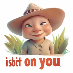 the poster depicts a man wearing a big hat