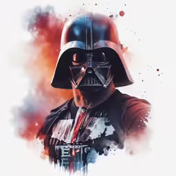 a darth vader is featured in this star wars poster