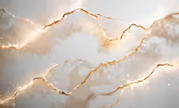 a white background with some golden lines in it