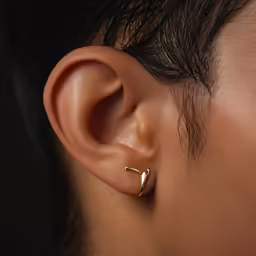 a close up photo of the inside of a ear