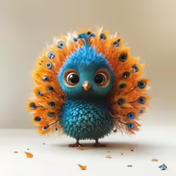 an angry looking bird with eyes wide open