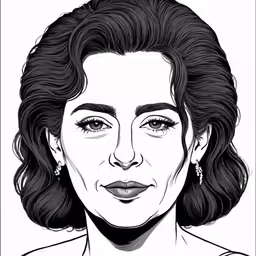 a drawing of the queen of england