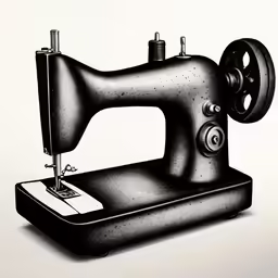 the sewing machine has been made with two parts