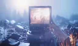 a person taking a photo on their cell phone