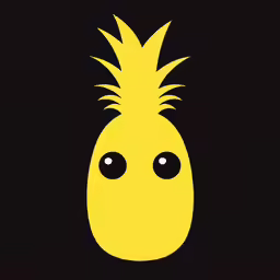 a poster of a pineapple has been drawn on
