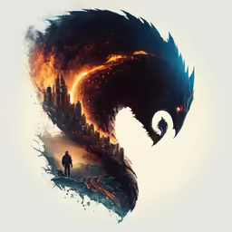 a poster for a movie that appears to be called godzilla