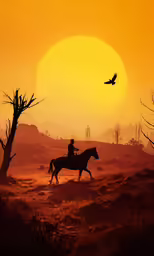 the sun is setting on a bright, bright day