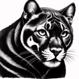 a close up of a tiger face with one eye open