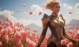 the character in the movie the great wallflower is standing near flowers