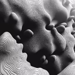 some type of abstract black and white photo