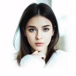 a beautiful young woman wearing a fur coat