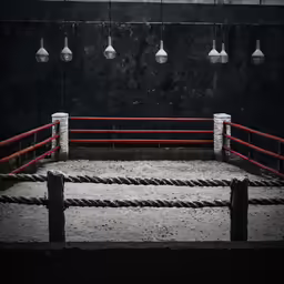 the ring has three light bulbs and two small light fixtures above it