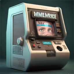 a old computer from the era of the memebrie
