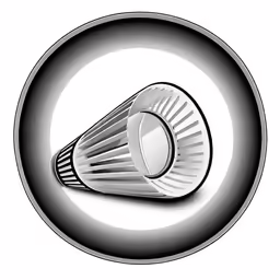 an illustration of a white light bulb