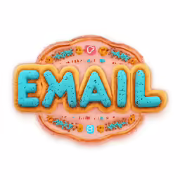 an inscription written on top of a frosted doughnut
