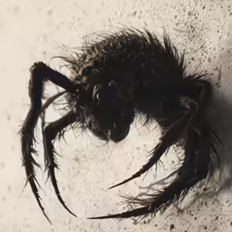 a close - up of the head and abdomen of a bug